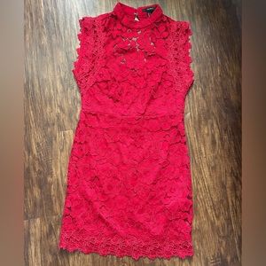Lacey red dress size small